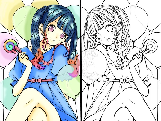 線画フリーのtwitterイラスト検索結果