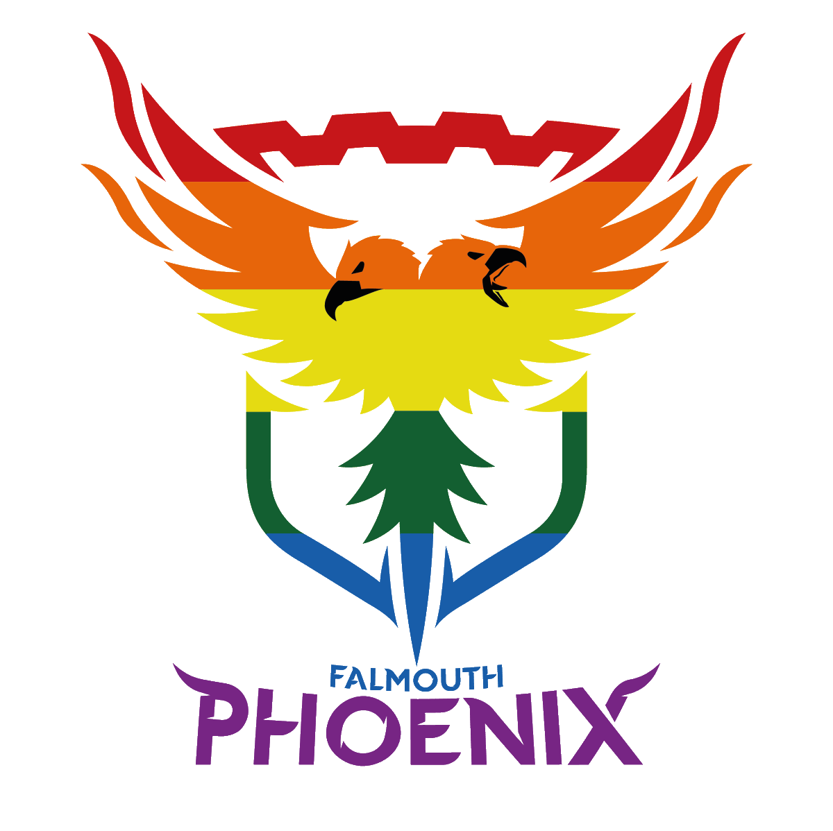 FalmouthPhoenix's tweet photo. @nse_gg the main Falmouth Phoenix logo does not get used much for big posters or so forth so the one to one comparison here is gonna die a horrible death to Twitter compression algorithm. the main video gaming society logo you don't often see in NSE-related spaces is not looking too bad. https://t.co/tmEnBaOl6v