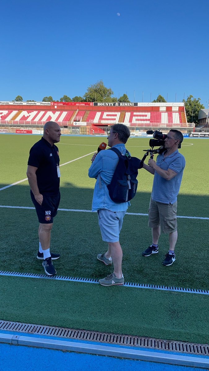 <a href="/FCUnitedMcr/">FC United of Manchester 🟥⬜⬛</a> manager @nreno1977 &amp; captain <a href="/michaelpotts19/">Michael Potts</a> speak to Germany’s  <a href="/ZDF/">ZDF</a> ahead of tomorrow’s big final