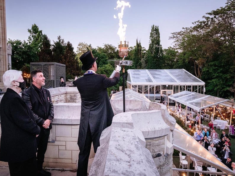 SJA Toronto had the privilege to attend the official beacon lighting ceremony in The Gardens at Casa Loma recognizing her Majesty Queen Elizabeth’s Platinum Jubilee.