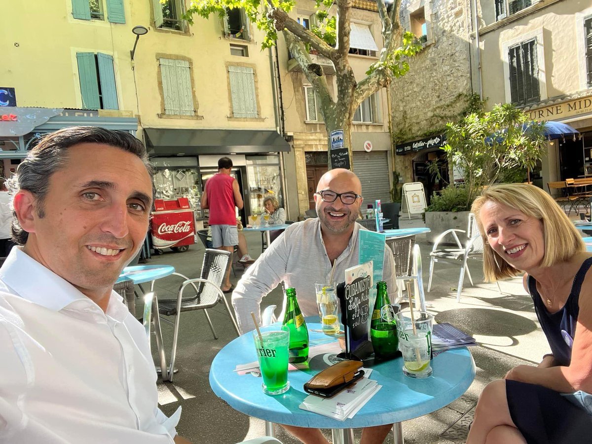 Porte-à-porte à #Pertuis avec Frederic et Corinne. Le dernier sprint et puis le « pot des braves » !