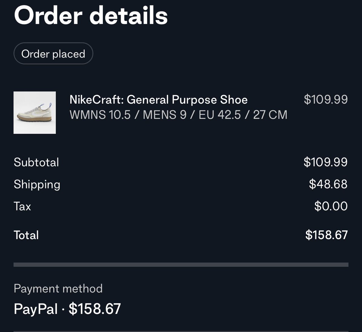 SwiftNotifyUK's tweet photo. NikeCraft General Purpose Shoe☑️

We Don’t Stop Cooking😈 

No Matter How Limited A Drop Is We’ll Always Find A Way To Take The Stock.

⏳ | Stop Missing Out And Join Today
🔗 | https://t.co/sFhv4PZbtA https://t.co/vKG1IxRIm9