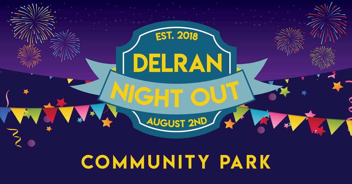 We are proud to announce our Annual Delran Night out on August 2nd. Delran Night Out is a town-wide event with the mission of building community morale and camaraderie with our neighborhoods and the Police Department.
delrantownship.org/dno/