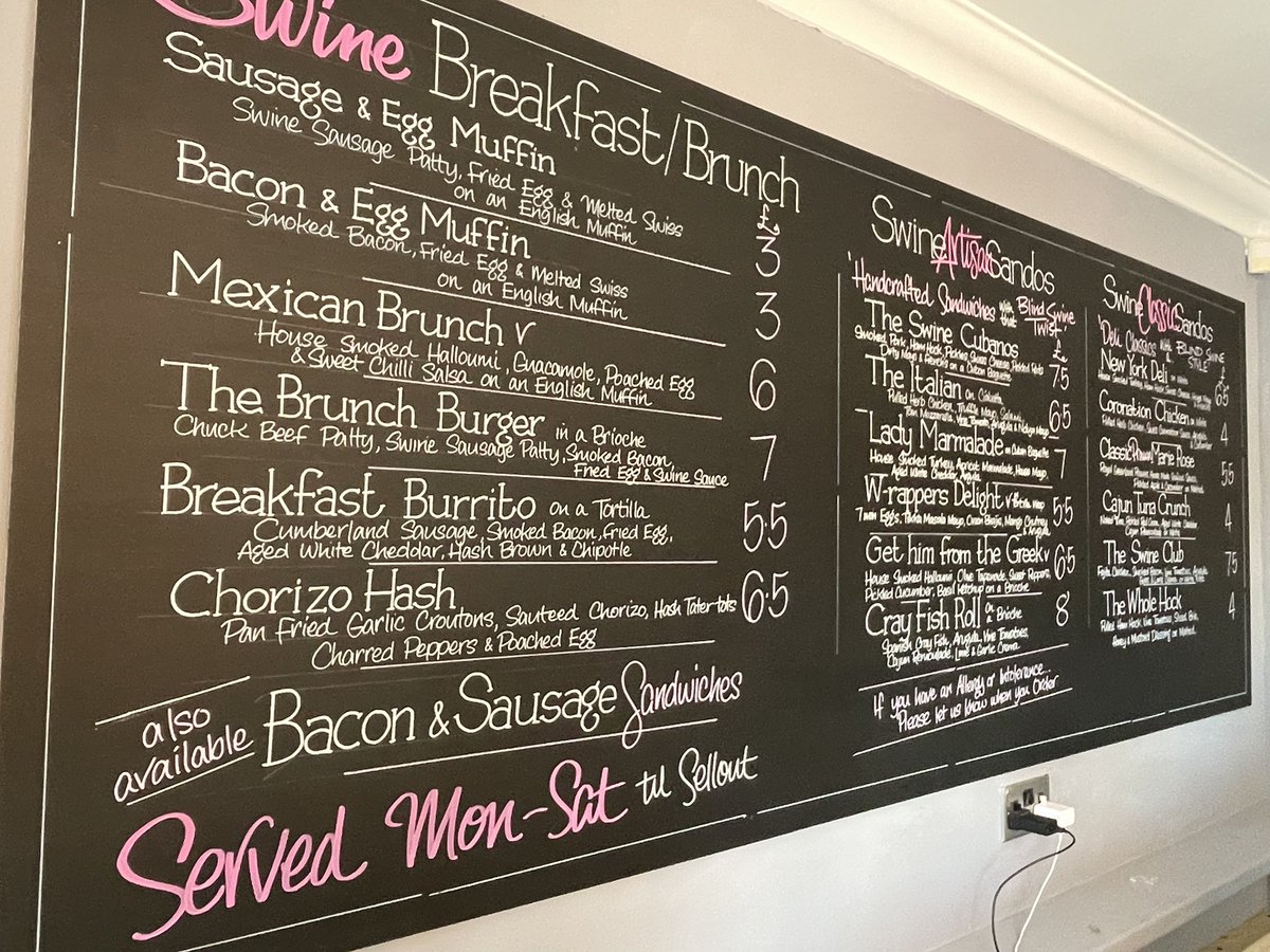 mandymiller17's tweet image. The Blind Swine in Willerby fabulous new summer menu #menuart #Yorkshire #deli #smokehouse #delicious #artisansandwiches