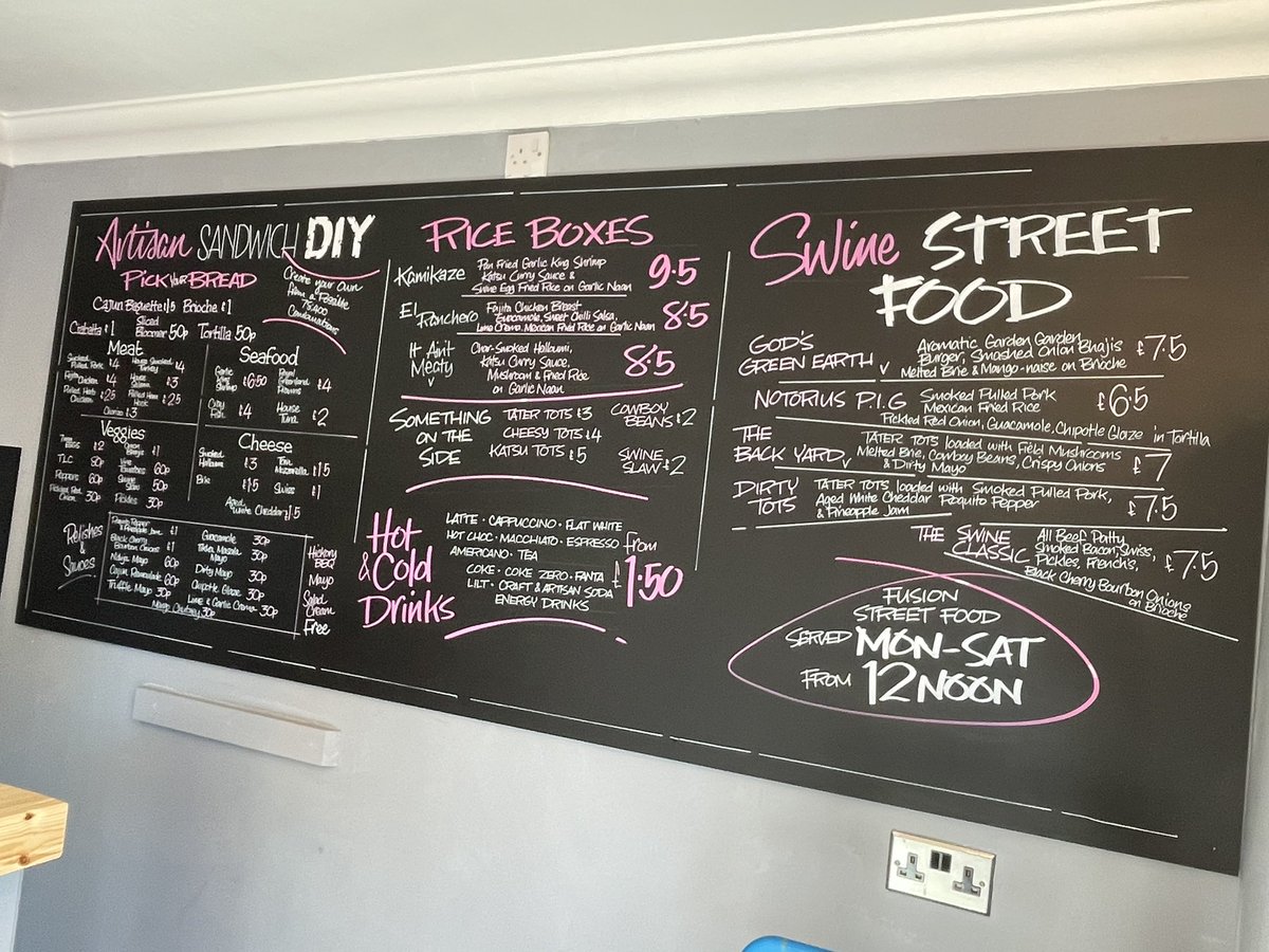 The Blind Swine in Willerby fabulous new summer menu #menuart #Yorkshire #deli #smokehouse #delicious #artisansandwiches