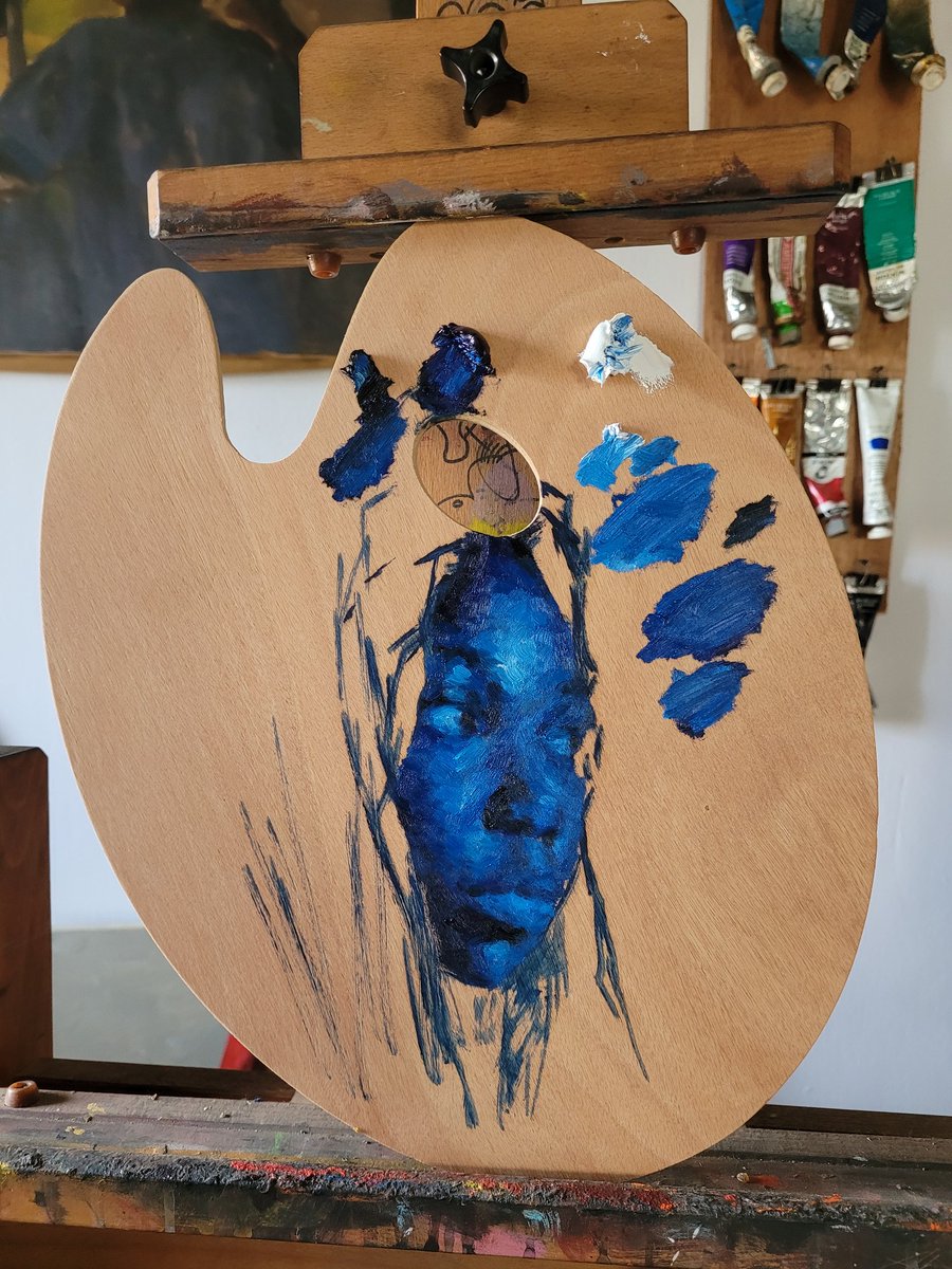 rajibabatunde29's tweet photo. Painting on palette trial

#Blue
#oil
#lagosbasedartist
#nigeriancreatives

#space297 https://t.co/xAoMa361f3