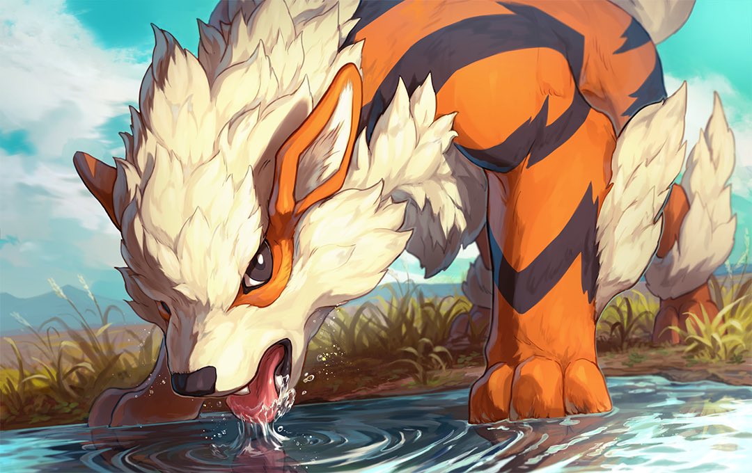 no humans pokemon (creature) outdoors tongue solo water sky  illustration images