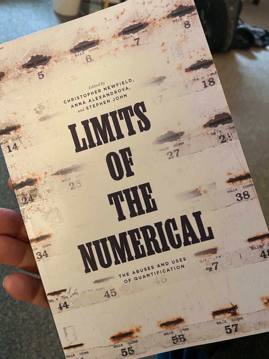 _ISRF's tweet photo. It's a great pleasure to have this in our hands! Huge congratulations to our Director of Research Chris Newfield (@cnewf), for his contribution to 'The Limits of The Numerical'. Check this out here 👉https://t.co/BncgTsI4ec https://t.co/OFFAfVMV0U