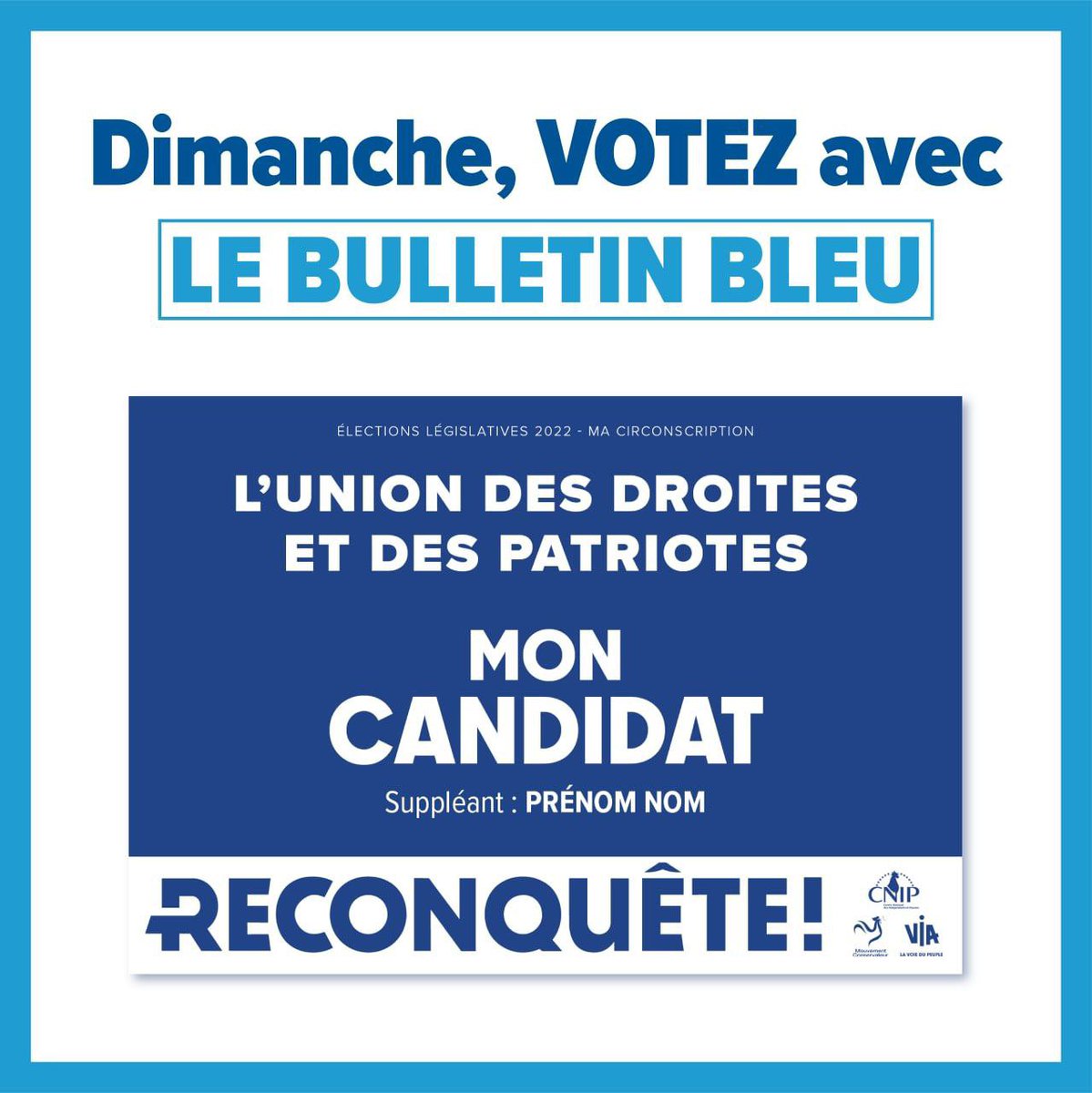 ZemmourEric's tweet photo. #legislatives2022 #JeVoteReconquete https://t.co/8KIdHYm8q3