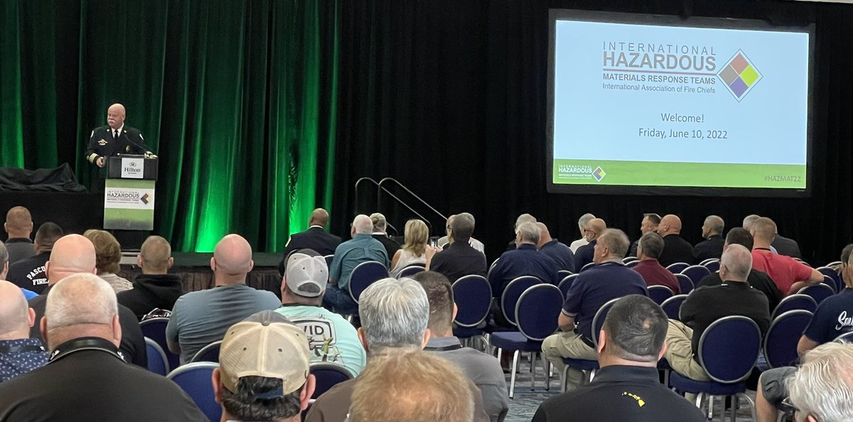 ChiefRobBrown's tweet photo. @IAFC #HAZMAT22 conference is BACK in person in @BaltimoreMD ! 1200 registered attendees. https://t.co/jQ3by71jz7