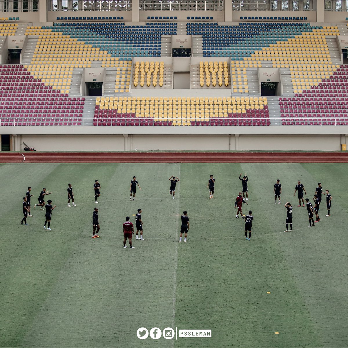 PSSleman's tweet image. The Boys are now ready for Saturday&apos;s clash against Persis Solo 👊

#PSS #UnityForOurGlory #PialaPresiden #PersisVsPSS