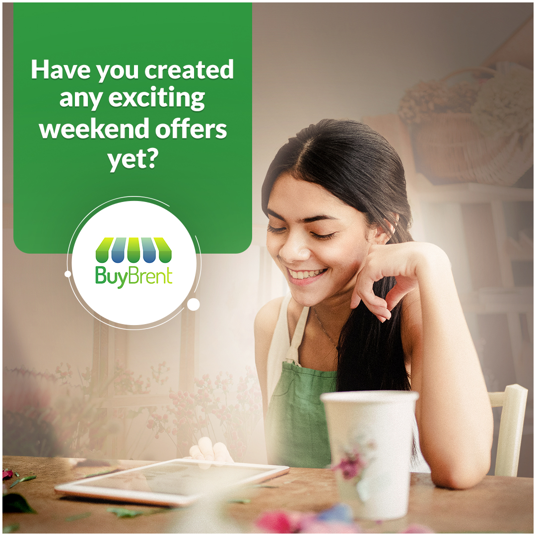 The weekend is the perfect time to boost your sales and attract new customers! 

Register today to create your offer with ease:
bit.ly/3oMfHgF 

#brentlocal #Brent #Ealingroad #Harlesden #Kilburn #Neasden #Wembley #Willesden