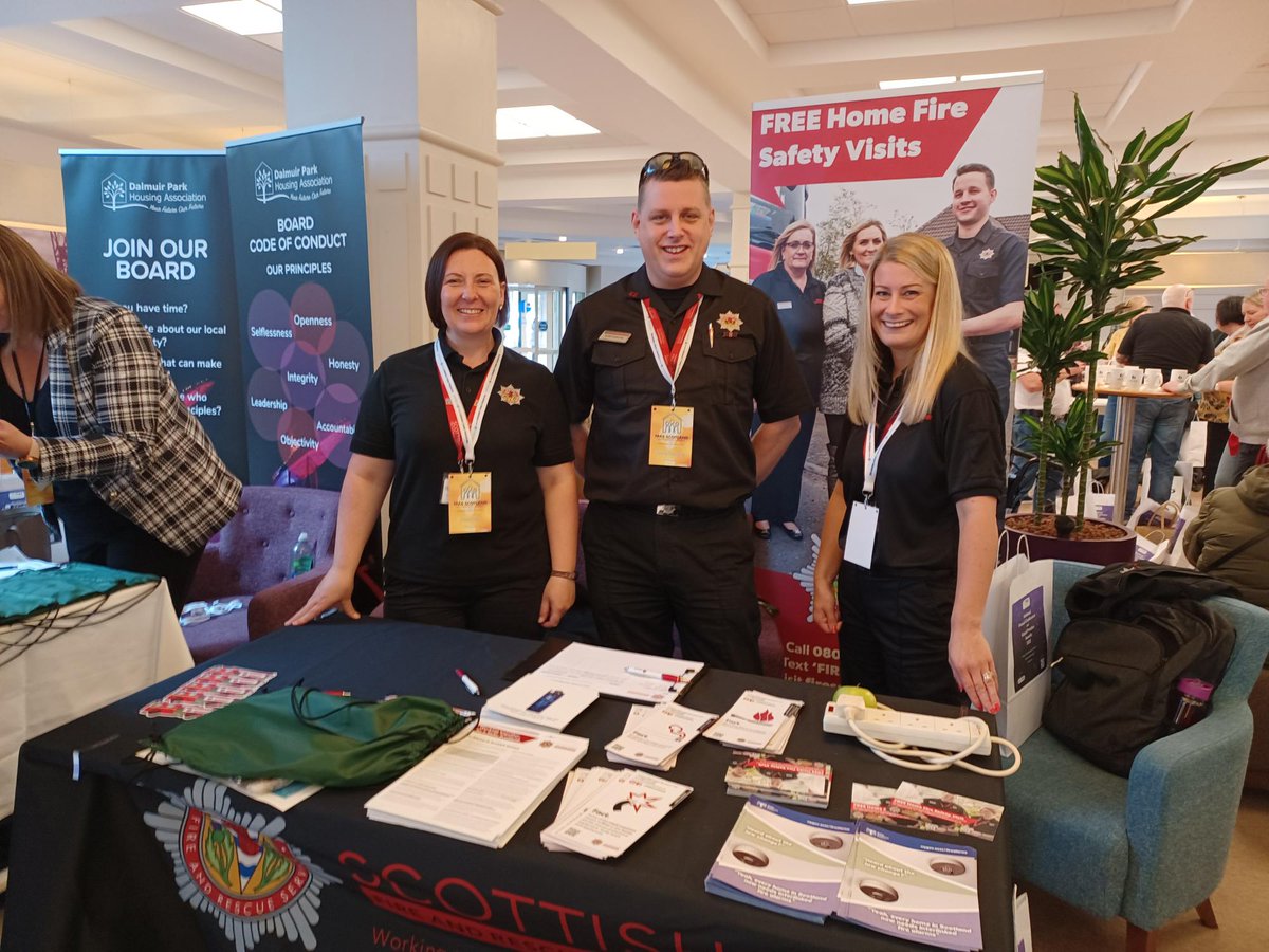 abewdhq's tweet photo. Barry, Gillian, Anne from the EWDAB CAT providing valuable Fire Safety advice & advice on Smoke Alarms and Legislation in Scotland to tenants and landlords at day 1 of the TPAS National Annual Conference in Clydebank's Golden Jubilee Hotel #TPASScot22 https://t.co/OZwVnDM7Rm