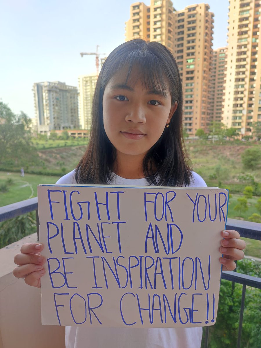 LicypriyaK's tweet photo. Climate strike in India today. https://t.co/WfaF2ZRcUV