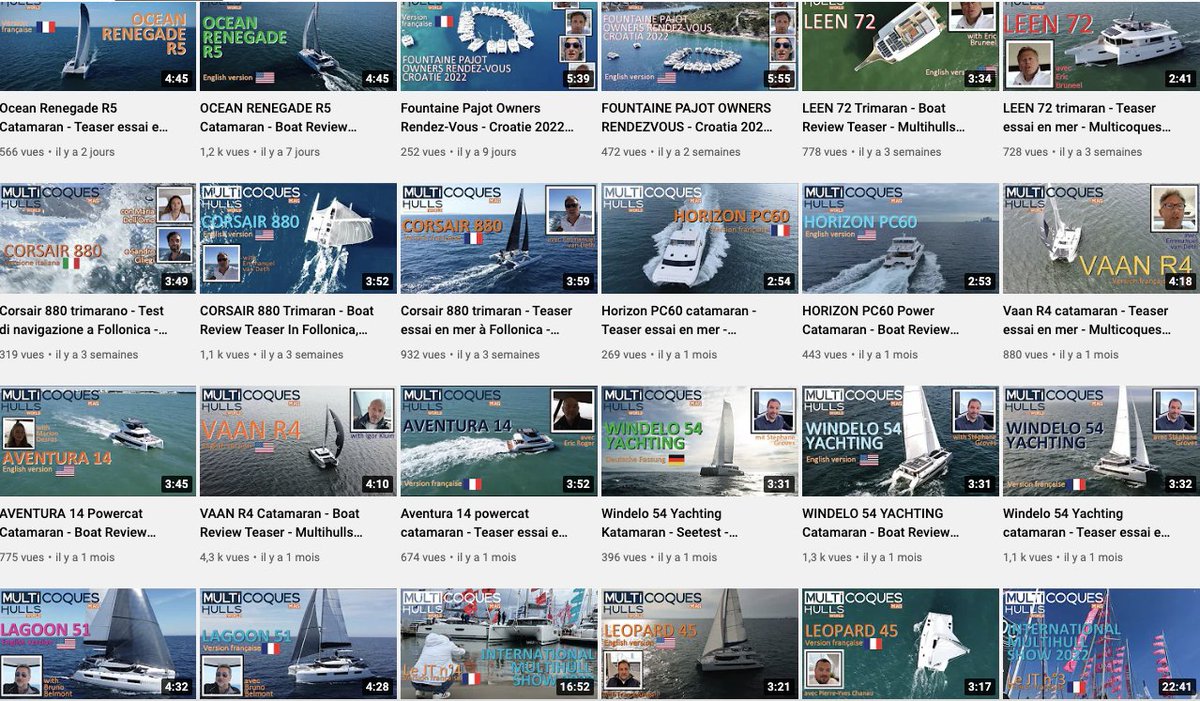 MultihullsWorld's tweet image. Multihulls reviews, cruising, boat shows, tutorials, shipyard tours... Discover all our videos on our YouTube channel! 

➡️ youtube.com/c/MultihullsWo…

#multihull #multihullsworld  #multicoque #multicoquesmag #catamaran #trimaran #video