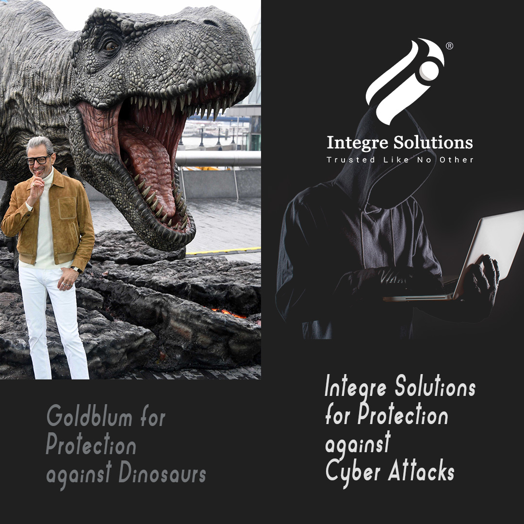 IntegreSolution's tweet photo. @jeffgoldblum &amp; @prattprattpratt are busy saving the world from #dinosaurs. Just as we are busy protecting our customer’s network from #CyberAttacks. We hope someone's working to protect your network too 🙂. https://t.co/gzMQZ1SF2v
