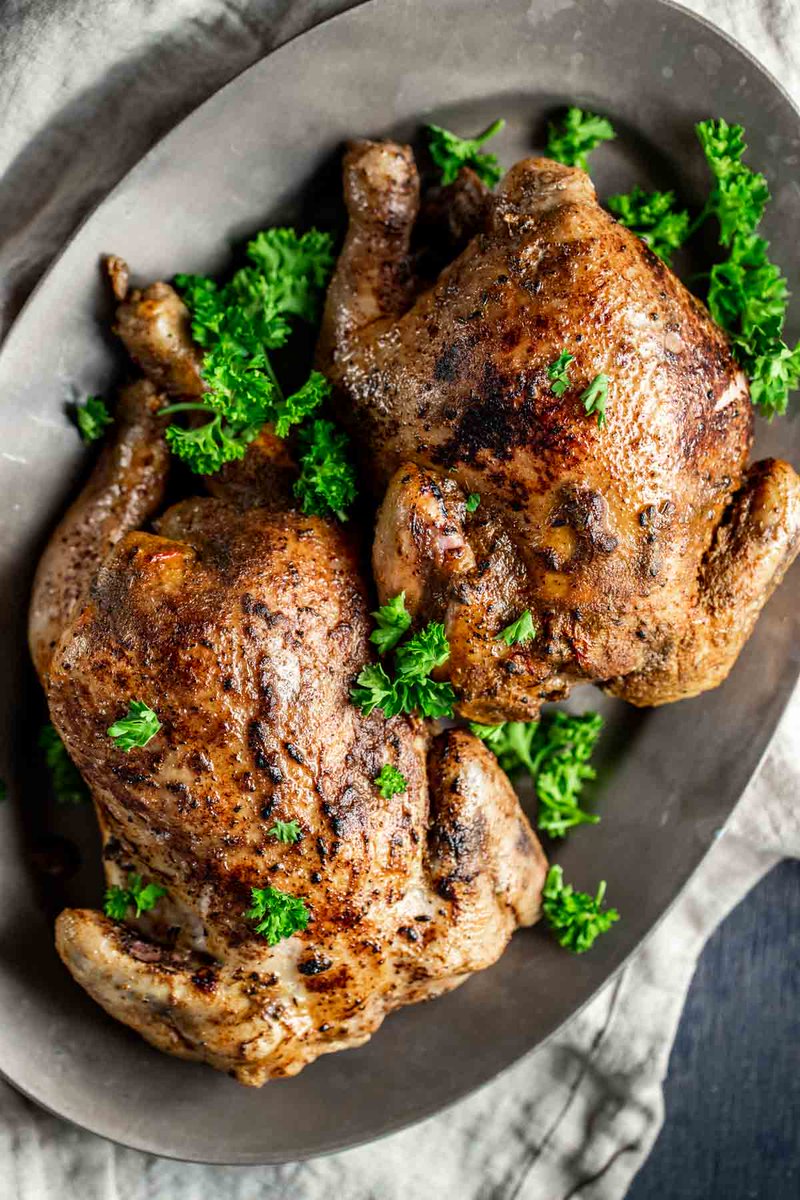 wenthere8this's tweet photo. This Sous Vide Cornish Hen recipe is tender and juicy, seasoned with Moroccan flavors and broiled until the skin is golden brown and crispy!ย #sousvidecornishhens #cornishhens https://t.co/hTvZBoojwd via @wenthere8this https://t.co/tOrwURWcfp