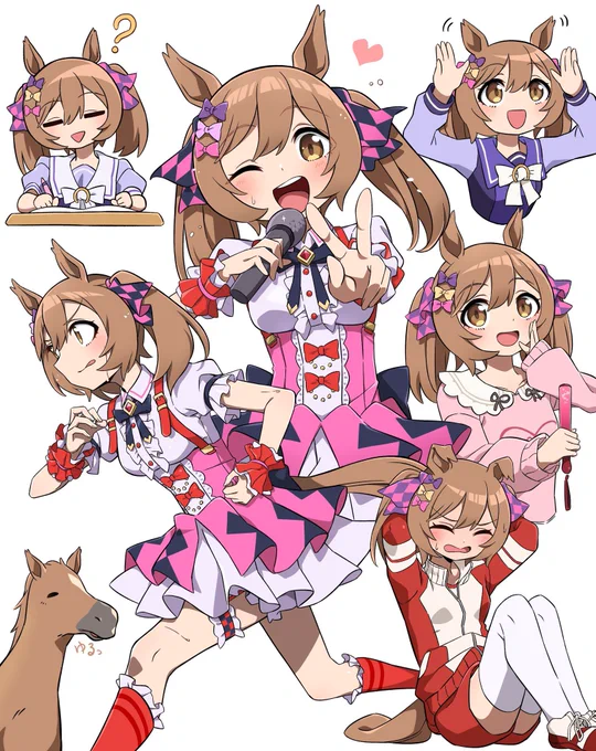 半年早いな〜今年は複数人描きが多かったから思ったより作品数少なめ🫥
 #2022年自分が選ぶ今年上半期の4枚
#ウマ娘 