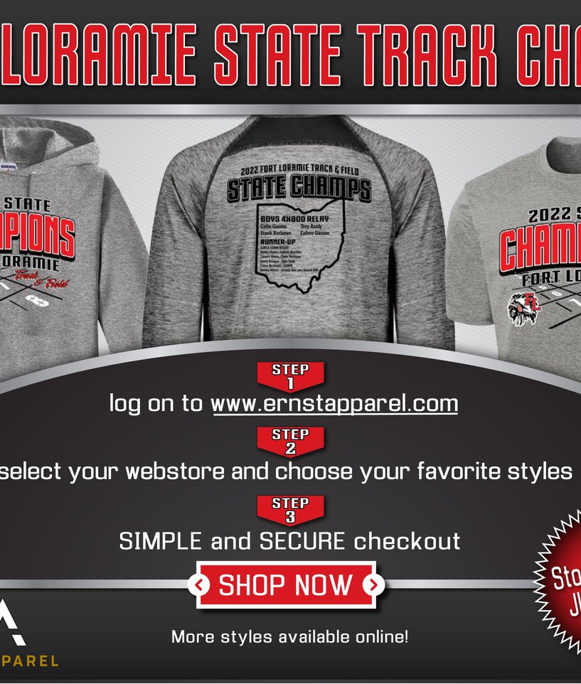 Fort Loramie Redskins on Twitter "State LoramieT_F apparel window