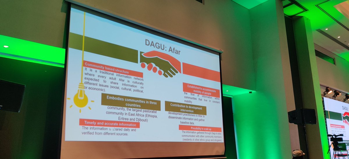 MrAndrewMaina's tweet photo. Super interesting presentation on the concept of Dagu among the Eritrean Afar refugees in Ethiopia by Kiya Gezahegne. This is an information system among Afar people for creating and sharing knowledge. Transcends formal citizenship frames. @REFHorn #REFConference22 https://t.co/eiFySe7Q1Z