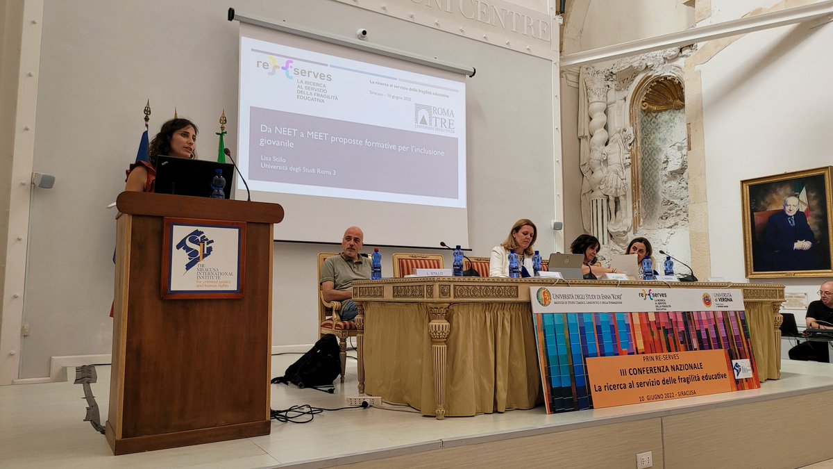 Lisa Stillo introduce le proposte di Roma3 per l'inclusione giovanile nel PRIN #RE-SERVES re-serves.it/terza-conferen… meet.uniroma3.it