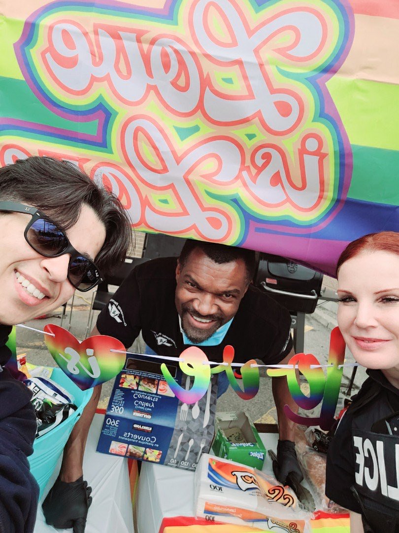 Love is Love!!   ⁦TTC Pride BBQ.      Celebrating Pride Month with community members and the Chief’s youth advisory community. ⁦<a href="/TPS_CPEU/">Community Partnerships & Engagement Unit (CPEU)</a>⁩