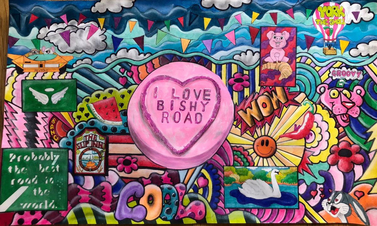 JanetHalmshaw's tweet image. @bishyroadnet  Bishopthorpe Road limited edition print by Paul Halmshaw 200 copies only signed £60. #york #yorkart #bishyroad #bishopthorpe #yorkshire #bishopthorperoad
