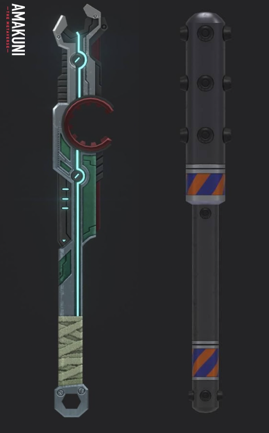 RubyDinh22's tweet photo. New 3D render of #NFTweapon Order Keeper &amp; Fighting Wrench trying a different styles! 🧡💜

💥 RT for Summer nights in Aeprian world 😍

#AMA #KUNI #P2E #Blockchain #NFTs #NFTCommumity #nftfuture #Games #PlayToEarn #NFTarts #Metaverse https://t.co/cmgTVn8kIo