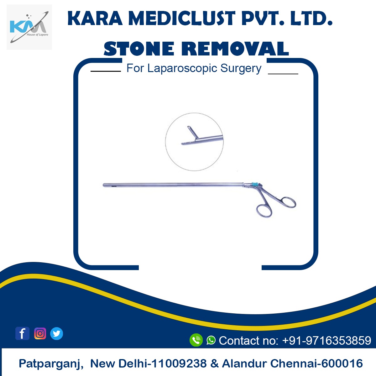 #STONEREMOVAL #gynecologist #GynaecologyInstrument #supplier #equipmentdealer #karamediclust #laparoscopic #urology #medicalequipmentsupplier #summersale #jobs #surgicalinstruments #medicalcare #newdelhi #noida #Patparganj #india