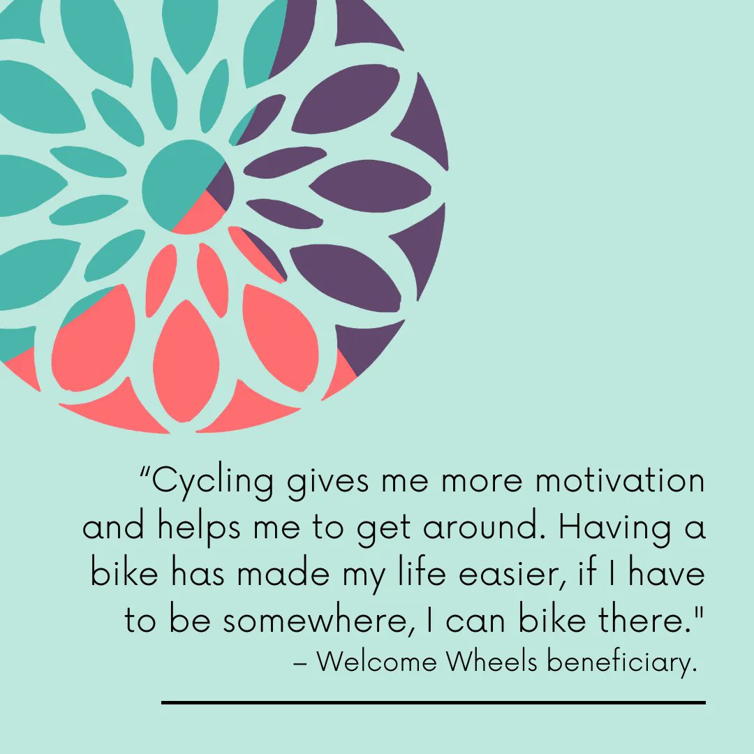 Cycling gives freedom to the beneficiaries of the Welcome Wheels project @bicyclelinks

Help us raise £10K this year during Refugee Week – follow the Crowdfunder link 👉buff.ly/3GoL5ZX

#RefugeeWeekNorwich #Frundraising #WelcomeWheels #EveryoneWelcome