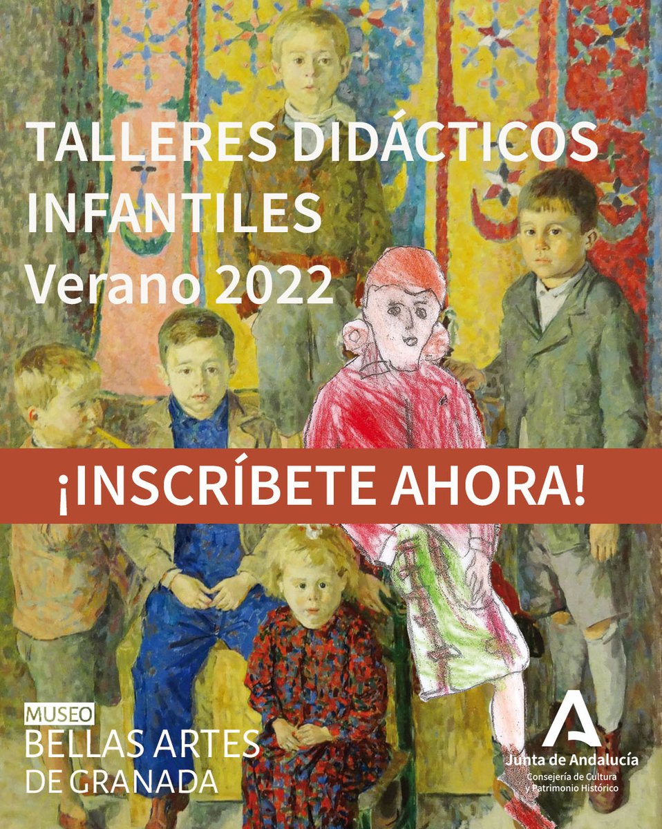 MuseoBBAAGranad's tweet photo. Desde el 27 junio al 21 julio
Talleres de 4 días GRATUITOS, para niñ@s
 de 5 a 12 años. Formulario e instrucciones en el enlace:
https://t.co/iTsfsGyiJy
Consultas:
difusion.museobagr.ccul@juntadeandalucia.es https://t.co/2FhQp6f8RH