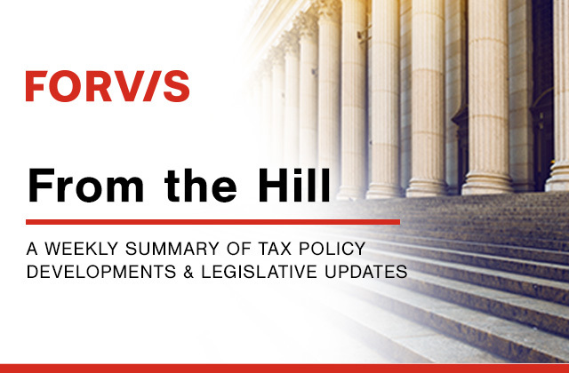 JeffRonsseCPA's tweet photo. The first issue of From the Hill by @FORVIS is now available. Read it here for #tax updates from Congress, the IRS, Treasury, and more. https://t.co/F7l1qUfjXV https://t.co/HyiDQK7Zve