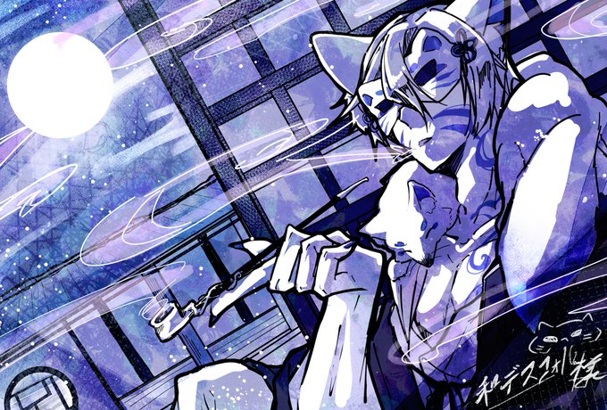 狐面のtwitterイラスト検索結果 古い順