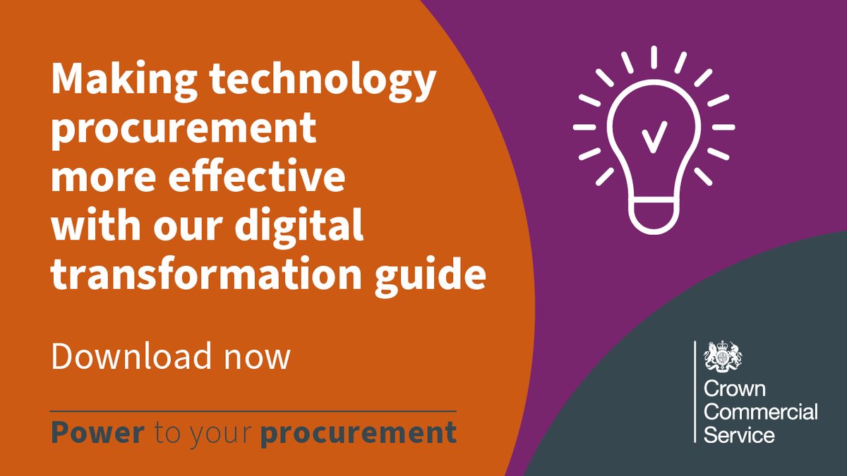 Our digital transformation guide – an invaluable tool for councils with digital transformation projects. This guide promotes effective and sustainable technology procurement, bringing innovative solutions to your public services. Download now:

crowncommercial.gov.uk/digital_brochu…