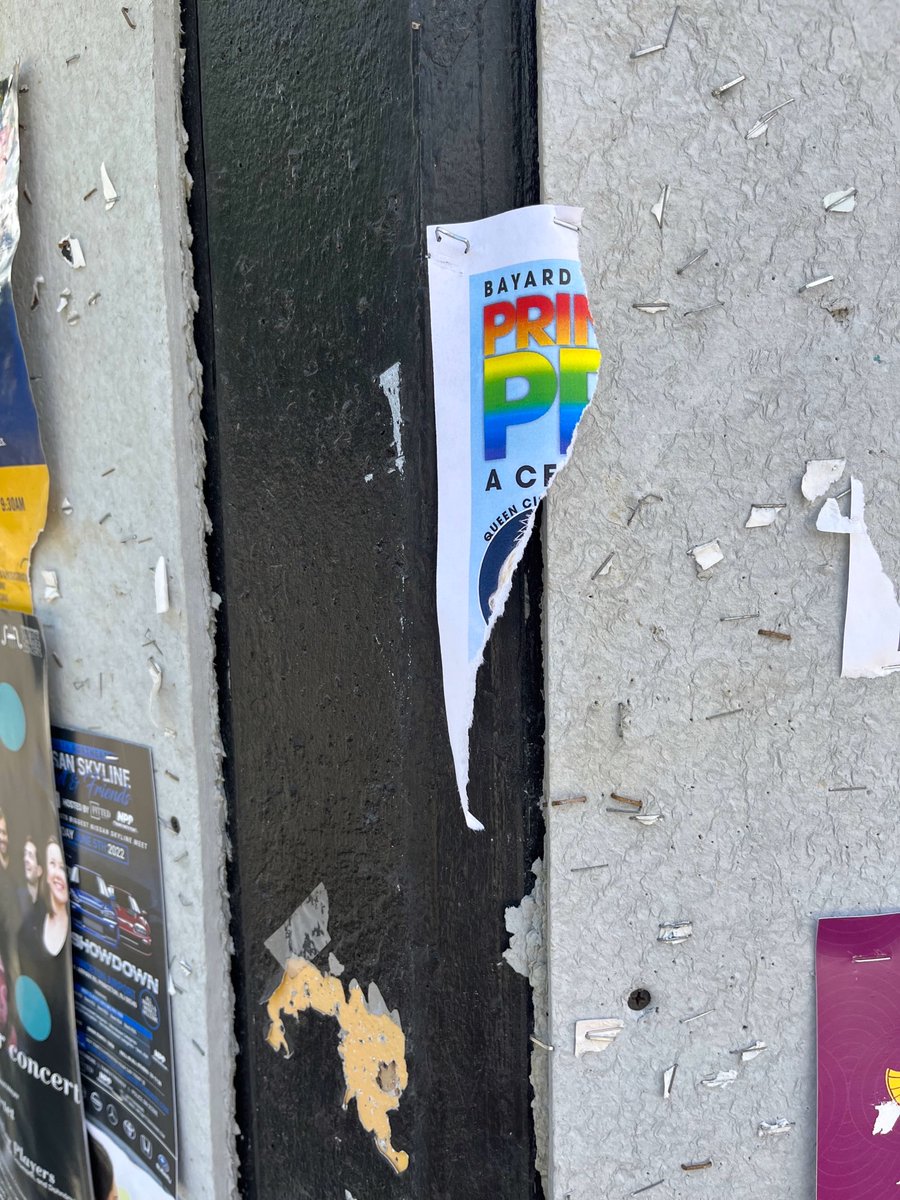 Our #Pride posters torn down in Princeton
Dedicated <a href="/RustinCenter/">Bayard Rustin Center for Social Justice</a> volunteers back out today to re-flyer &amp; let our community know they are still seen &amp; heard
This will not defeat us
We will not back down
This is why PRIDE matters
This is why visibility &amp; representation imperative