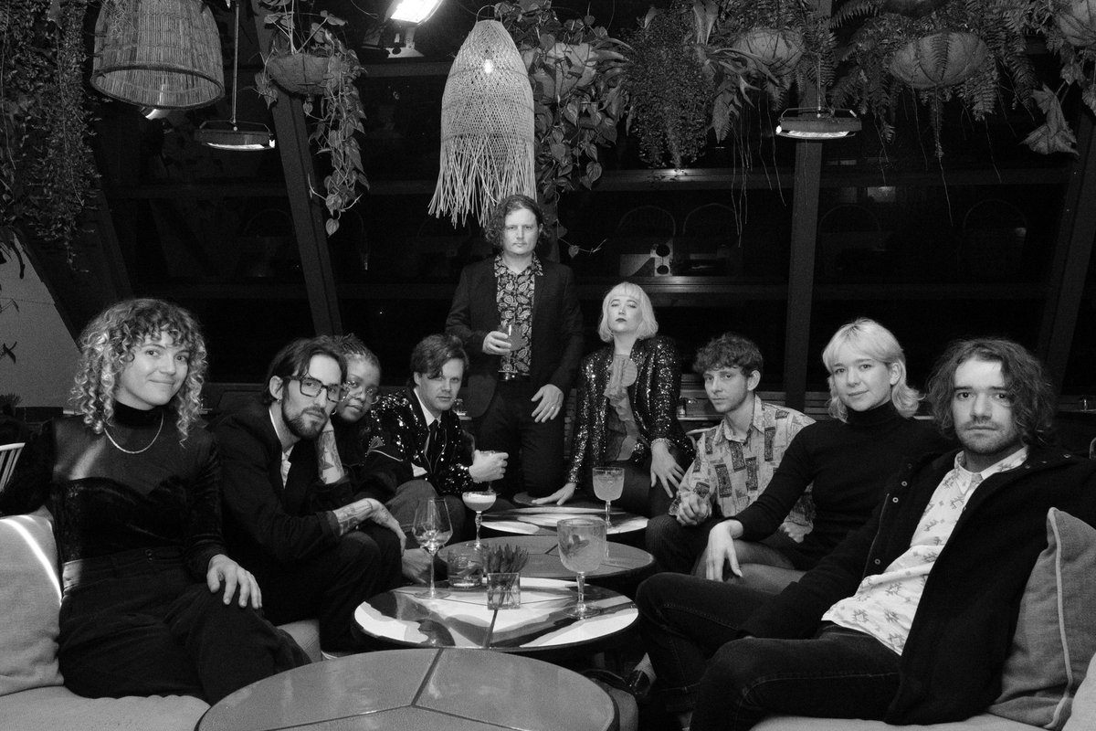 Dangerfields_'s tweet photo. We're playing a very special show soon with all of these people. Come hear what we sound like we a 9-piece ensemble. 2 July at Gorgeous George Hotel. Tickets here https://t.co/R6HOWIIK8E https://t.co/P2yaUi7nXc