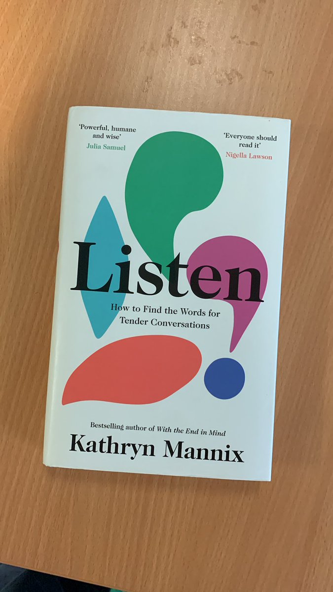 This book could have been written specifically for critical care. Even though it’s recommended by Nigella Lawson! Kathryn Mannix talking at #SOA22