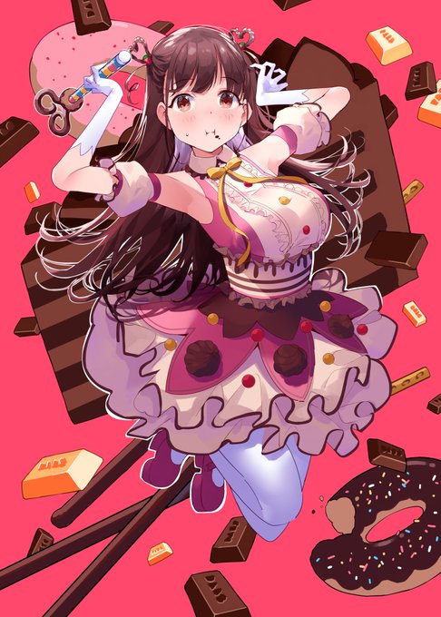 「chocolate bar eating」 illustration images(Latest)