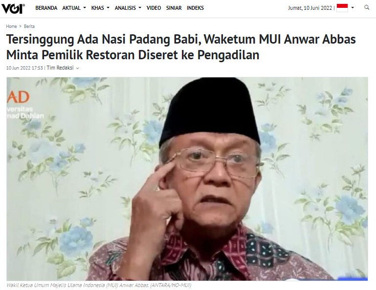 Wah kejam bangat nih Mui... Kita di Medan biasa loh buat rendang B2, karena dagingnya lebih lembut dibanding sapi.

Apa kita2 diseret juga ke pengadilan???🤔🤔🤔