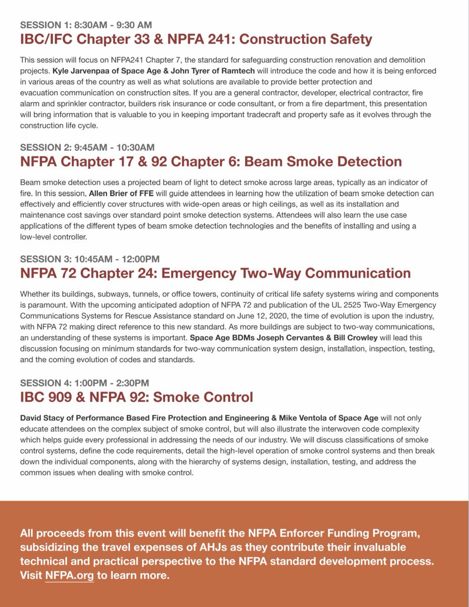 💥<a href="/SpaceAgeElect/">Space Age Electronics</a> will be hosting a one day #training seminar in #Nashville, TN on July 19th.💥

✅#freeevent and acquire CEU’s on several technical topics that are #lifesafety related, discussing #nfpa and #ibc codes!