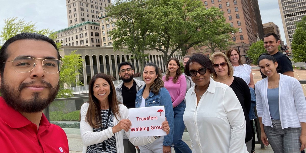 Our employee #Wellness Champions group kicked off their weekly #walking group this month in #Hartford! The group meets every Wednesday at lunch, no #fitness level required, to get their heart rates up and enjoy the sunshine. Way to step it up, team! #ProfessionalWellnessMonth