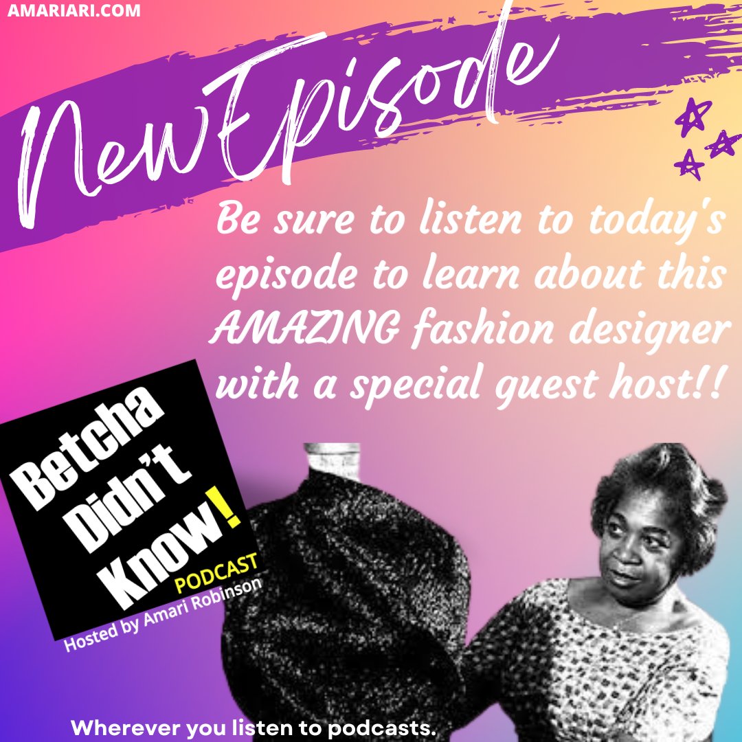 In today's episode, learn all about a fashion designer that is super inspirationa! 

#blackgirlentrepreneur #blackdesigners #blackgirldesigner #blackgirlmagic #blackownedbusiness #blackexcellence #blackwomen #blackgirlscode #blackpodcaster #casting #webdmg
