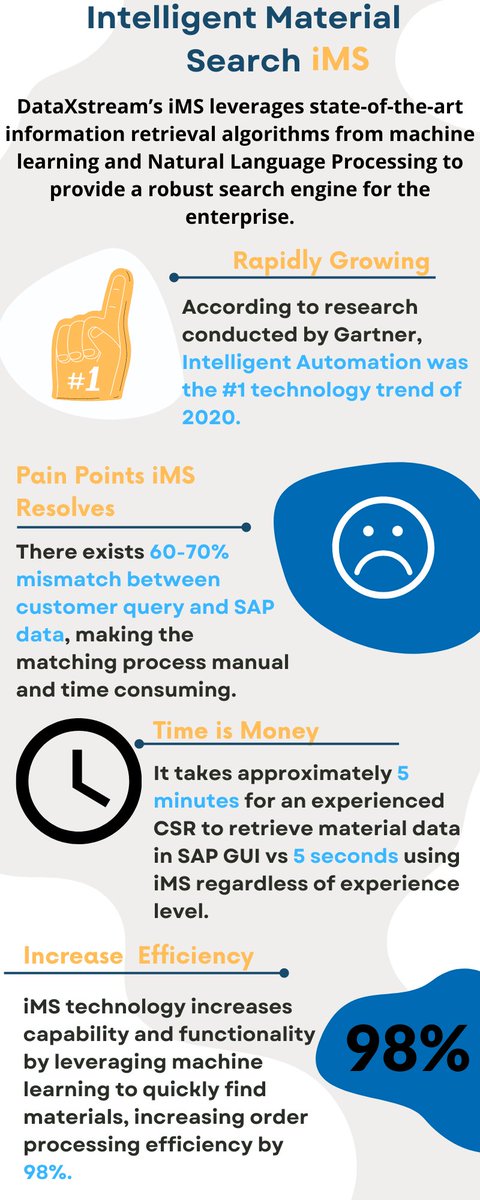 jayelyn_ramey's tweet photo. A highlight of one of OMS+ia's applications; iMS. Using SAP DI and SAP BTP, iMS orchestrates data to develop complex machine learning pipelines that integrate seamlessly with SAP EPR. Like Google for your SAP system; to help you sell more efficiently.@DataXstream https://t.co/cZgT6Xstc2