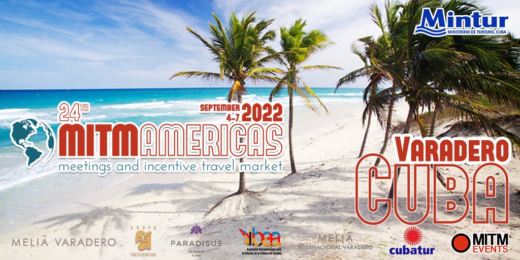 MITMEvents's tweet photo. #mitmamericas – la feria #mice B2B más antigua de las #Americas y del #Caribe – una oportunidad única para reencontrarse con una amplia oferta MICE internacional, y experimentar personalmente el mundo de posibilidades que ofrece #Cuba https://t.co/Vs1iHLBXJM