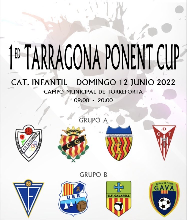 TorrefortaCDC's tweet photo. ¿Preparados para el nuevo torneo infantil? 🏆
@uerapitenc @CFCalafell @CFIgualada_ @NASTICTARRAGONA @laflorestaCD @cdtortosa @EFGava https://t.co/jz7HtFiYIQ