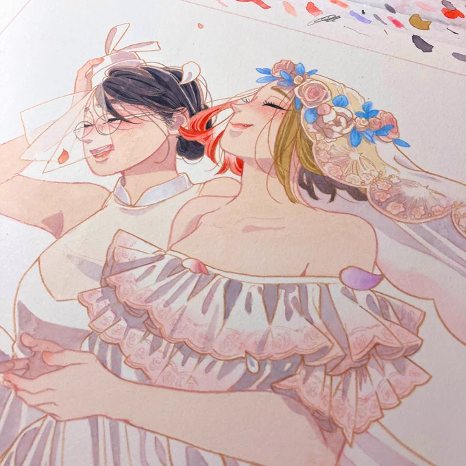かけおち表紙の原画!2巻だけなかった 