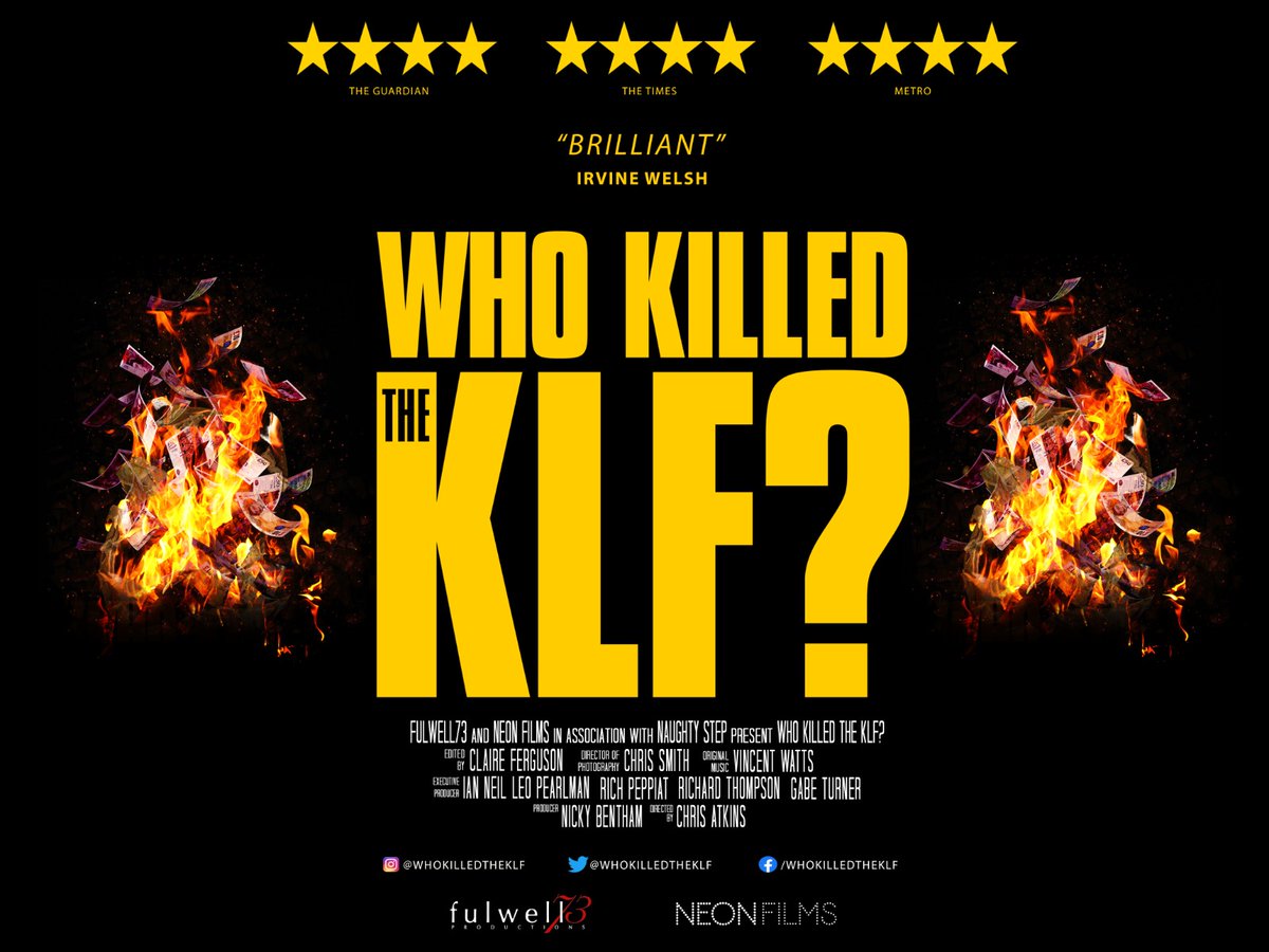 Cineramageddon (@cineramageddon) on Twitter photo THURSDAY 22:00
WHO KILLED THE KLF? + DIRECTOR <a href="/scatatkins/">Chris Atkins</a> INTRO
A tale as intriguing as it is bonkers, “Who Killed the KLF?” will entice and
shock audiences everywhere.
#whokilledtheklf #klf #whokilledtheklffilm #chrisatkins #jimmycauty THURSDAY 22:00
WHO KILLED THE KLF? + DIRECTOR <a href="/scatatkins/">Chris Atkins</a> INTRO
A tale as intriguing as it is bonkers, “Who Killed the KLF?” will entice and
shock audiences everywhere.
#whokilledtheklf #klf #whokilledtheklffilm #chrisatkins #jimmycauty