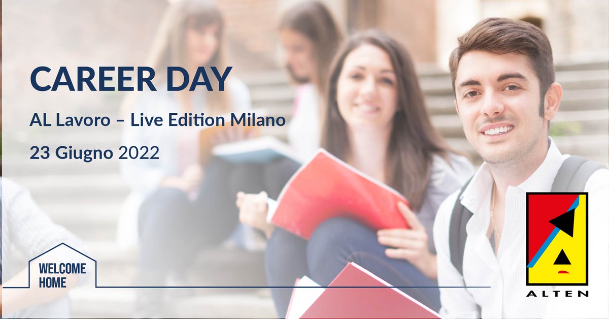 Vieni a scoprire tutte le opportunità di carriera e sviluppo in ALTEN Italia, partecipa ai prossimi career days!

Non vediamo l'ora di conoscerti ed aiutarti a raggiungere i tuoi obiettivi professionali!

Scopri tutti gli appuntamenti in programma 🗓⤵️

#ALTEN #careerday #jobfair