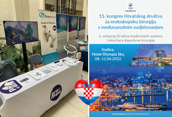 Freehand Robotic on Display in Vodice, Croatia at the HDEK Congress

Freehand present at the 15th Congress of the Croatian Endoscopic Society, which takes place at the Hotel Olympia Sky in on the 8th – 11th June 2022. 

Find out more in person by visiting our booth Promed d.o.o.