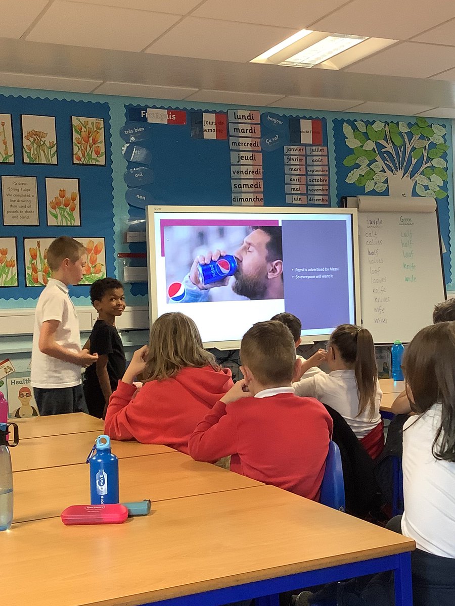 MissFranceBPS's tweet photo. We’re halfway through sharing our PowerPoints about how advertising is aimed at children and the strategies used to influence buying. https://t.co/ENbc9nGhnu